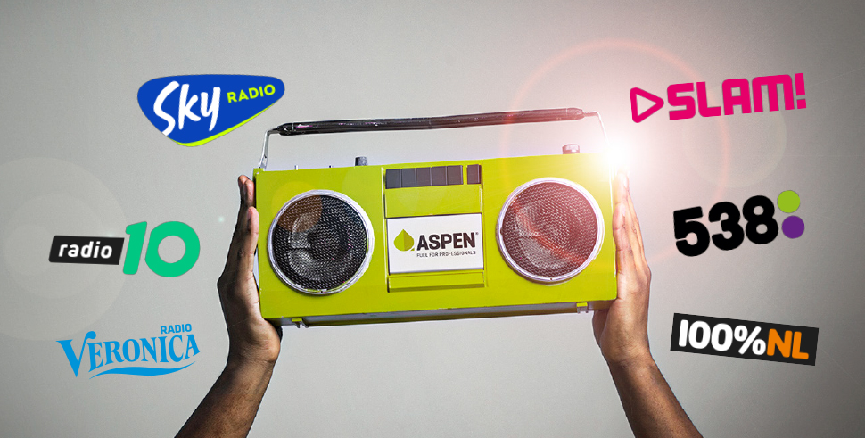 Aspen Alkylaatbenzine te horen op de radiozenders