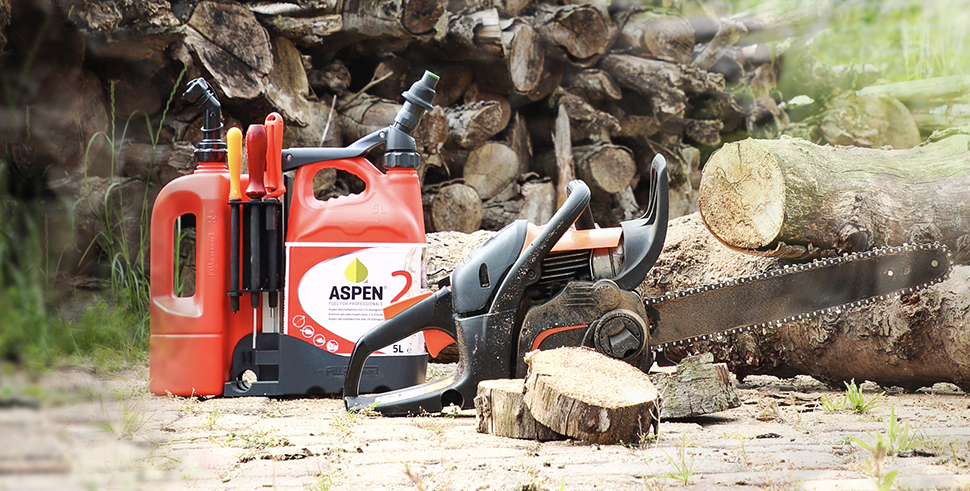 Fillpartner Combihandel makkelijk bij het gebruiken van een kettingzaag