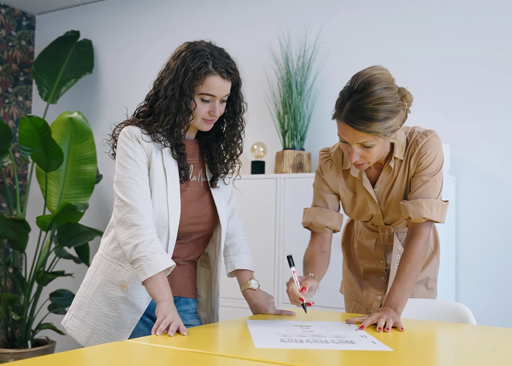 De marketing afdeling van Gelders maakt aantekeningen