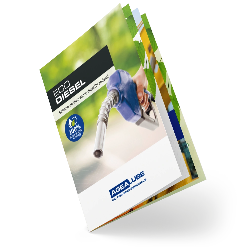 Agealube folder met informatie over de Eco diesel